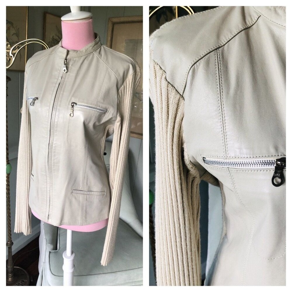 Leather Jacket, Leather Coat, Leather Coat Women, Vintage 90s Leather  Medium M